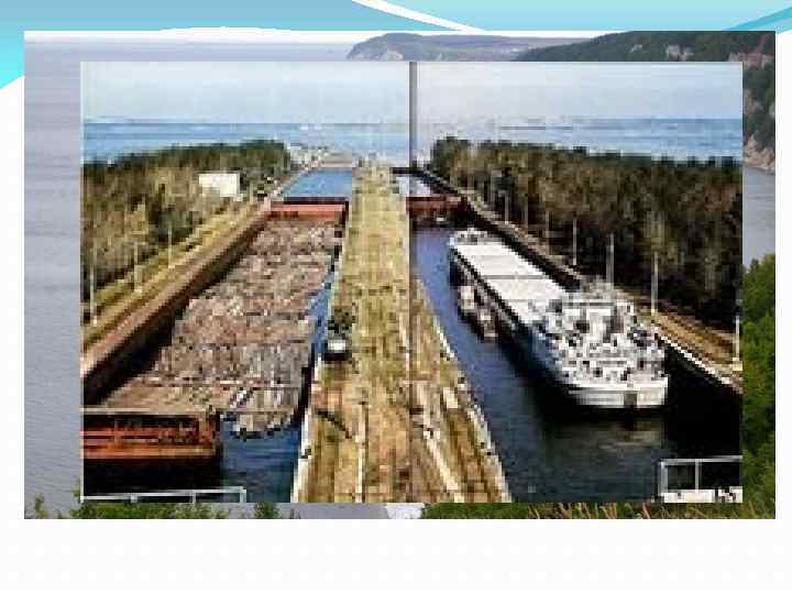 Технология развития речного транспорта: несамоходными баржами (методом толкания при расположе нии буксира сзади снижается