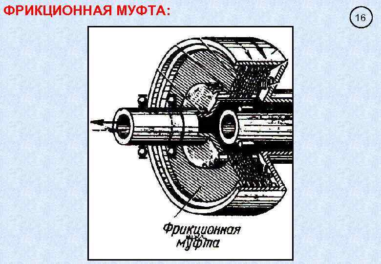 ФРИКЦИОННАЯ МУФТА: 16 