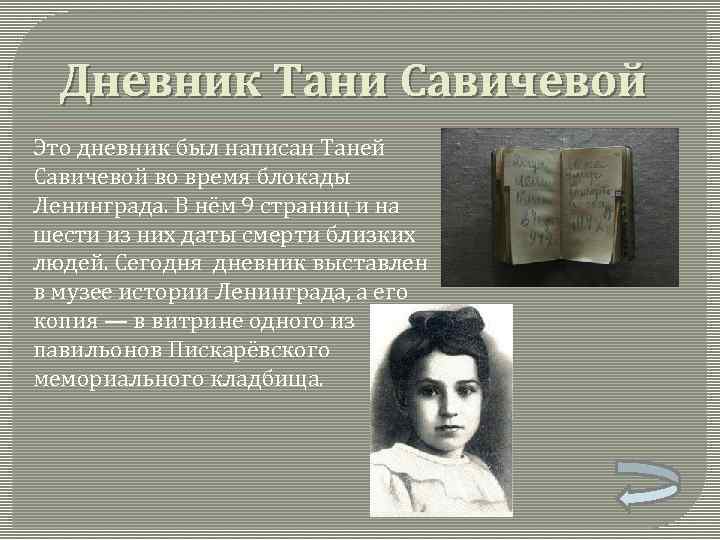 Дневник тани. Шесть страниц из дневника Тани Савичевой.