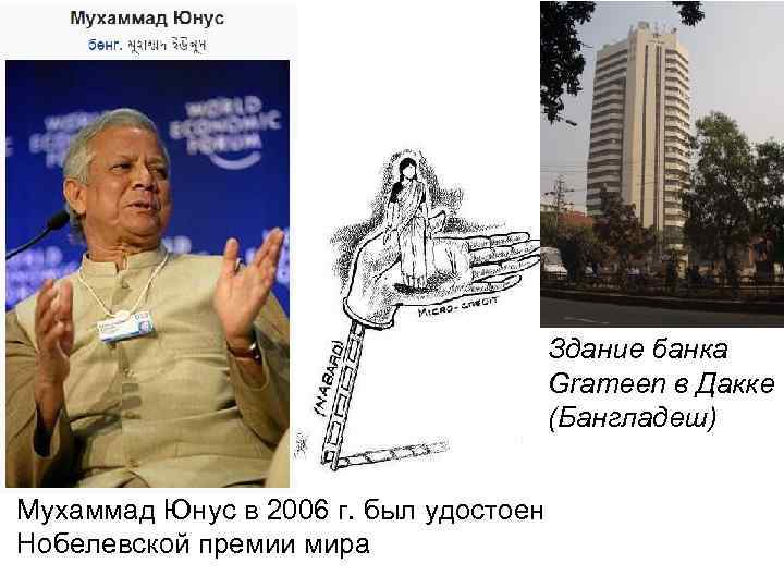 Здание банка Grameen в Дакке (Бангладеш) Мухаммад Юнус в 2006 г. был удостоен Нобелевской