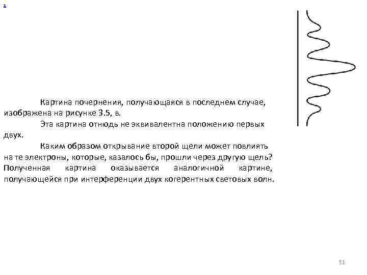 х Картина почернения, получающаяся в последнем случае, изображена на рисунке 3. 5, в. Эта