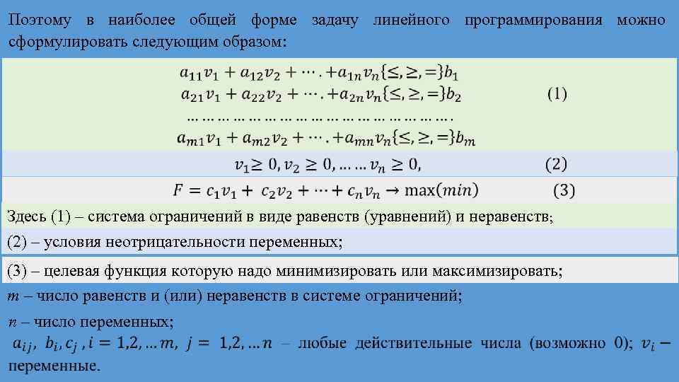 Ограничение задачи