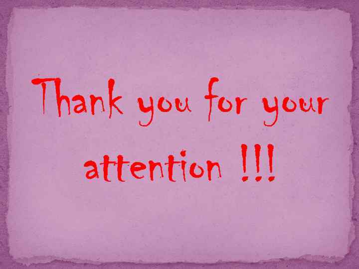 Thank you for your attention !!! 