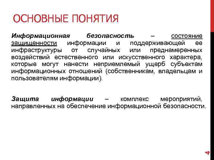 Презентация основы информационной безопасности и защиты информации