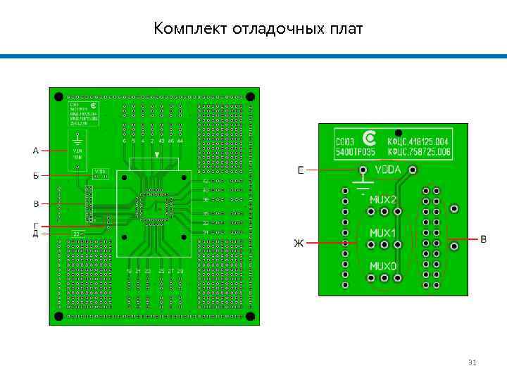 Комплект отладочных плат 31 