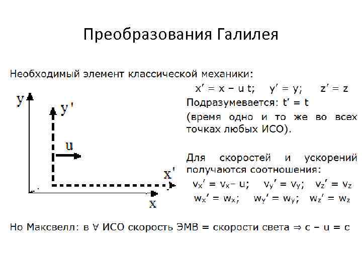 Преобразования Галилея 