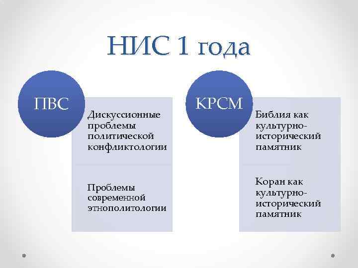 НИС 1 года ПВС Дискуссионные проблемы политической конфликтологии Проблемы современной этнополитологии КРСМ Библия как