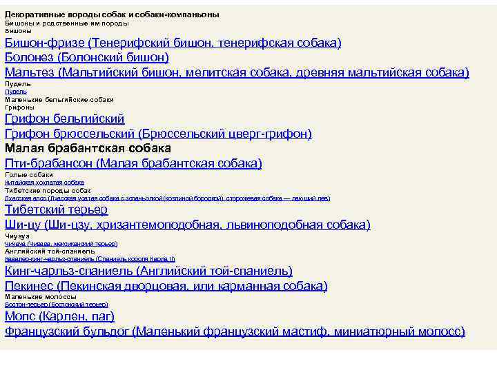 Декоративные породы собак и собаки-компаньоны Бишоны и родственные им породы Бишон-фризе (Тенерифский бишон, тенерифская