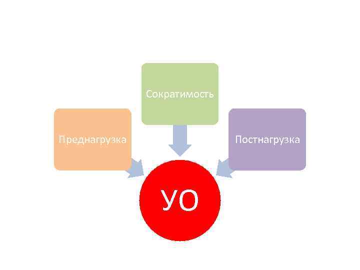 Сократимость Преднагрузка Постнагрузка УО 