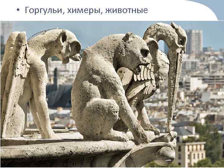  • Горгульи, химеры, животные 