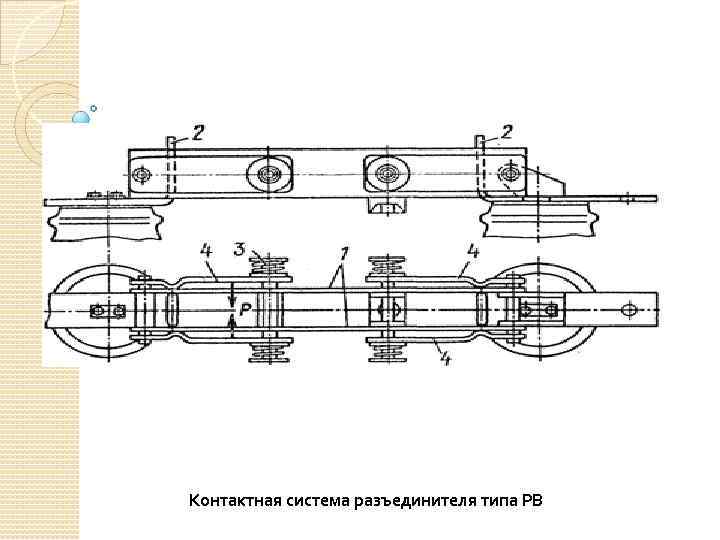 Контактная система разъединителя типа РВ 