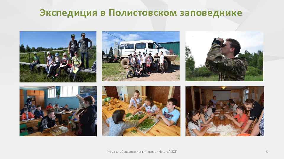 Экспедиция в Полистовском заповеднике Научно-образовательный проект Natura. ЛИСТ 8 
