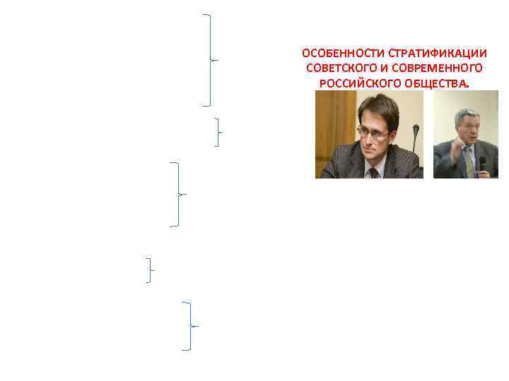 ОСОБЕННОСТИ СТРАТИФИКАЦИИ СОВЕТСКОГО И СОВРЕМЕННОГО РОССИЙСКОГО ОБЩЕСТВА. 