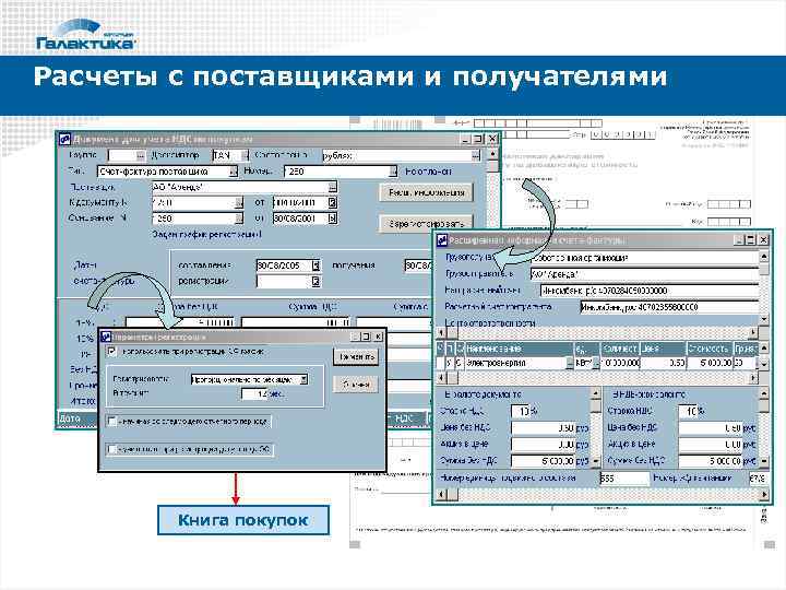 Расчеты с поставщиками и получателями Книга покупок 