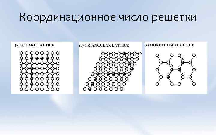 Координационное число решетки 