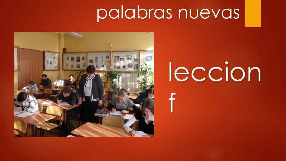 palabras nuevas leccion f 