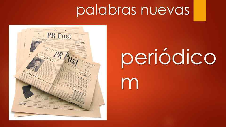 palabras nuevas periódico m 