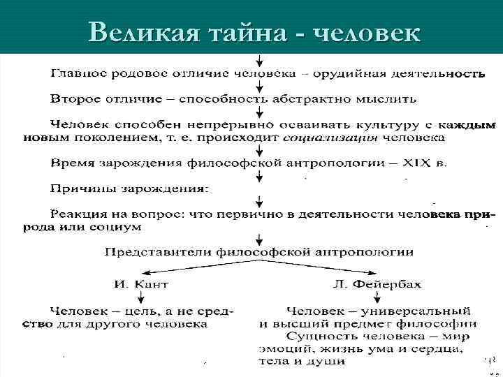 Великая тайна - человек 