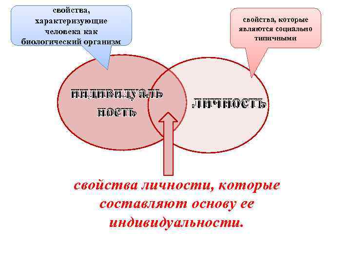 свойства, характеризующие человека как биологический организм индивидуаль ность свойства, которые являются социально типичными личность