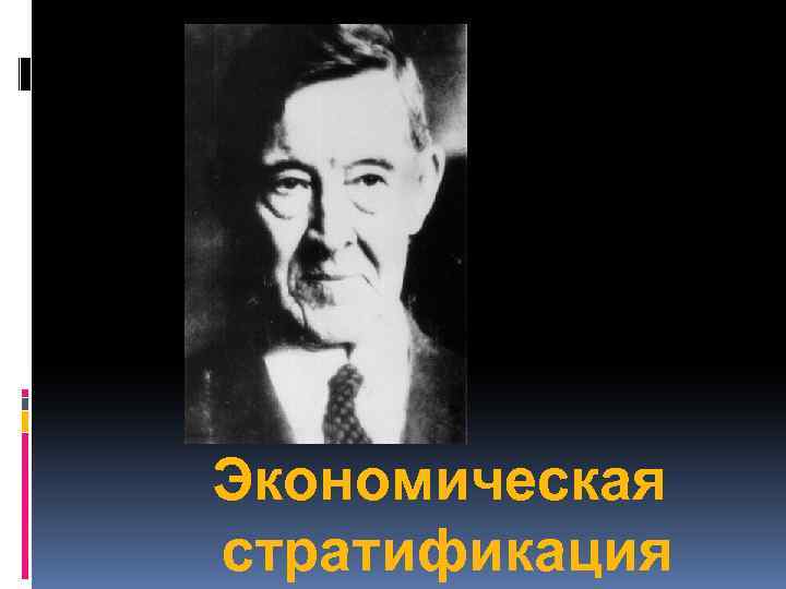 Экономическая стратификация 