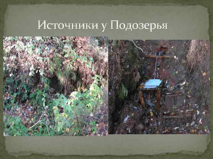 Источники у Подозерья 