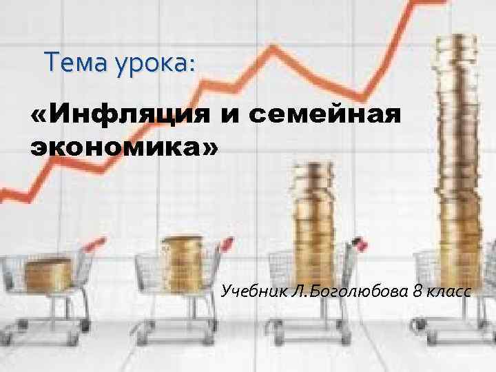 Тема урока: «Инфляция и семейная экономика» Учебник Л. Боголюбова 8 класс 