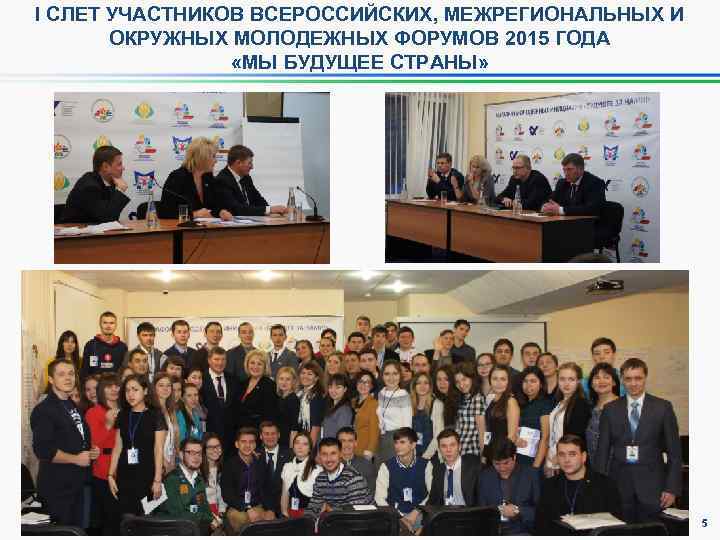 I СЛЕТ УЧАСТНИКОВ ВСЕРОССИЙСКИХ, МЕЖРЕГИОНАЛЬНЫХ И ОКРУЖНЫХ МОЛОДЕЖНЫХ ФОРУМОВ 2015 ГОДА «МЫ БУДУЩЕЕ СТРАНЫ»