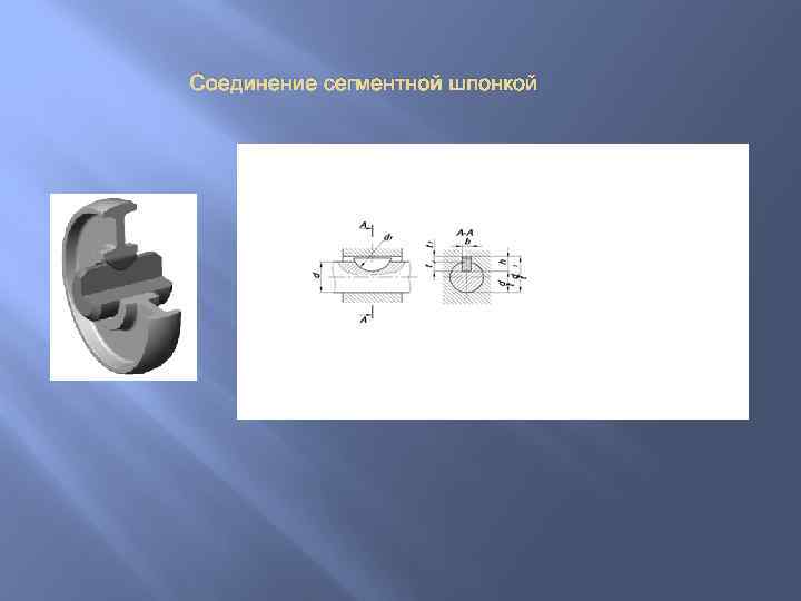 Соединение сегментной шпонкой 