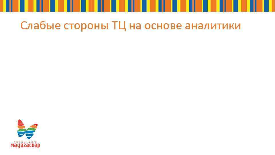 Слабые стороны ТЦ на основе аналитики 