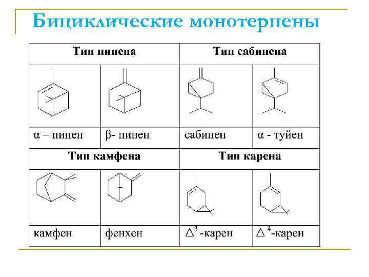Бициклические монотерпены 