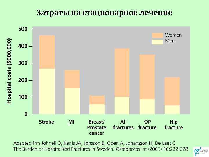 Затраты на стационарное лечение 