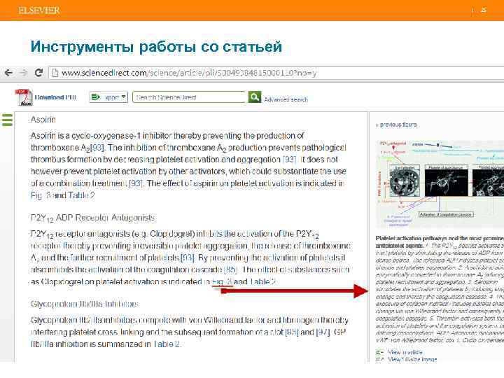 | 23 Инструменты работы со статьей 