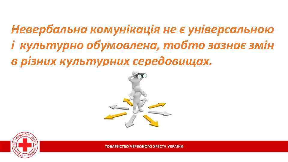 Невербальна комунікація не є універсальною і культурно обумовлена, тобто зазнає змін в різних культурних