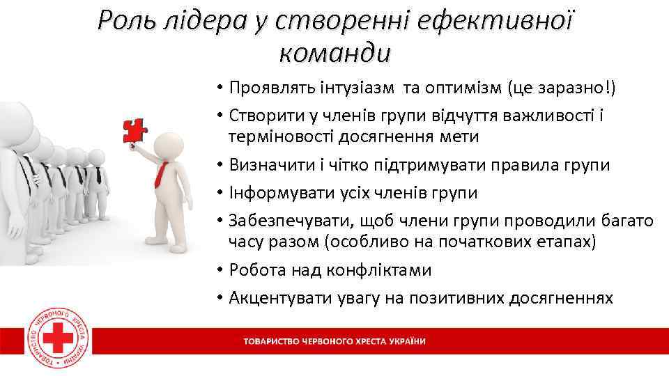 Роль лідера у створенні ефективної команди • Проявлять інтузіазм та оптимізм (це заразно!) •