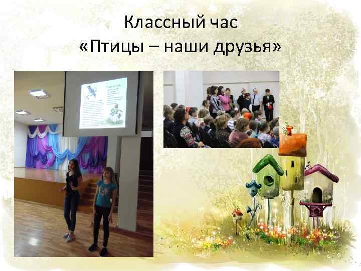 Классный час «Птицы – наши друзья» 