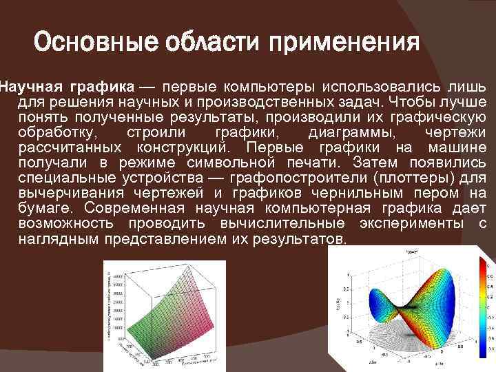 Опишите основные области применения компьютерной графики что такое компьютерная анимация