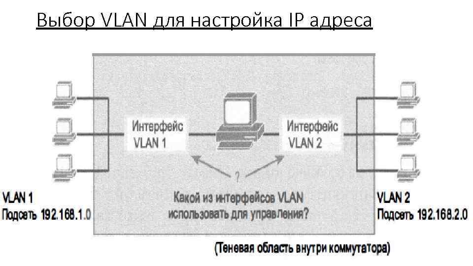 Выбор VLAN для настройка IP адреса 