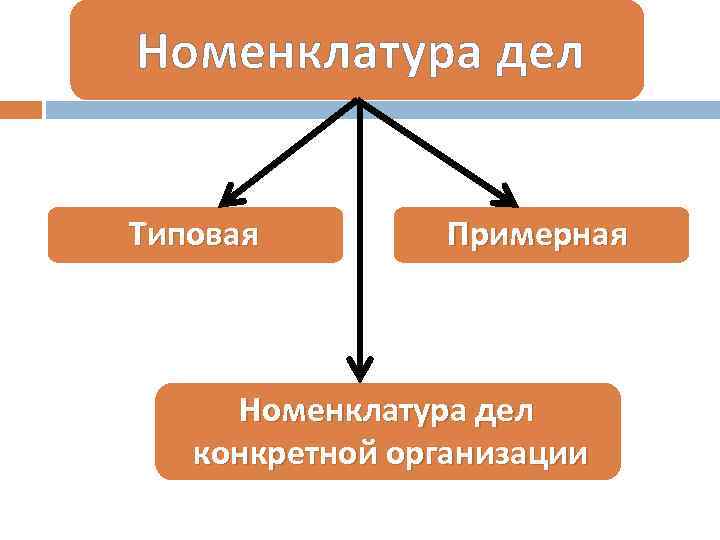 Номенклатура дел Типовая Примерная Номенклатура дел конкретной организации 