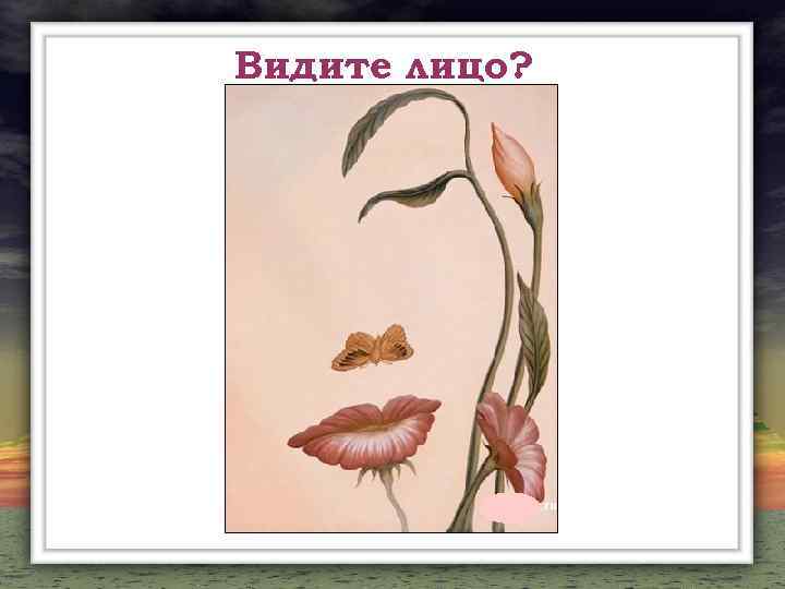 Видите лицо? 