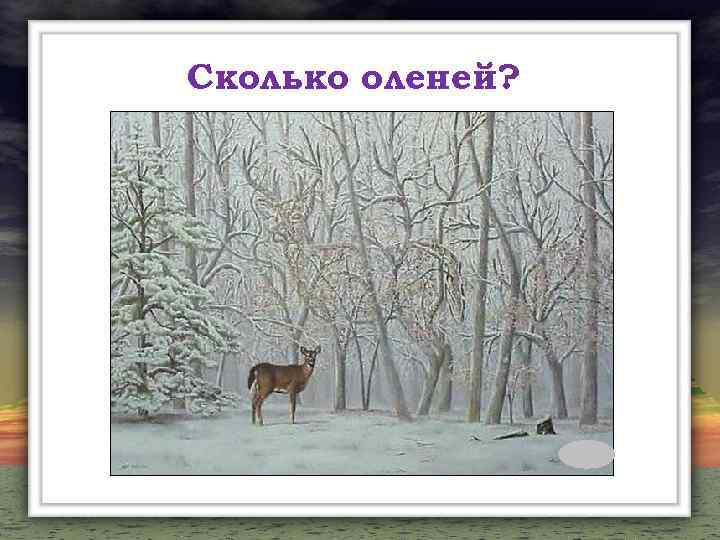 Сколько оленей? 