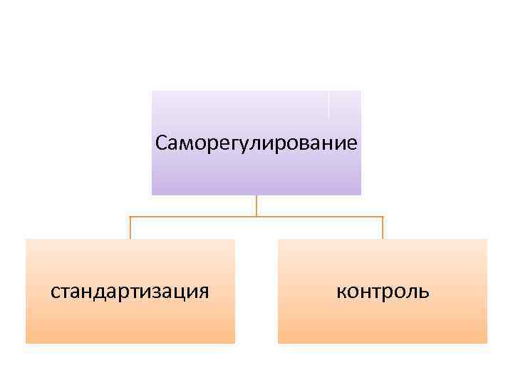 Саморегулирование стандартизация контроль 