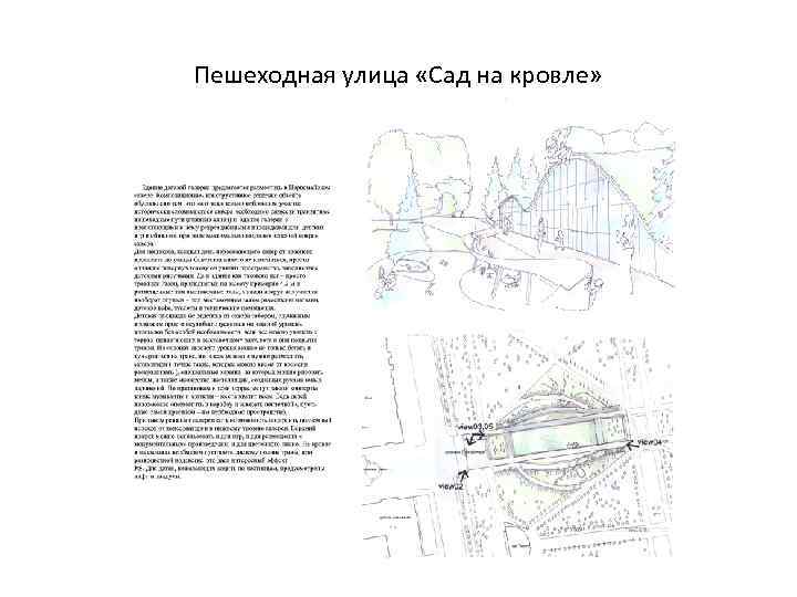 Пешеходная улица «Сад на кровле» 