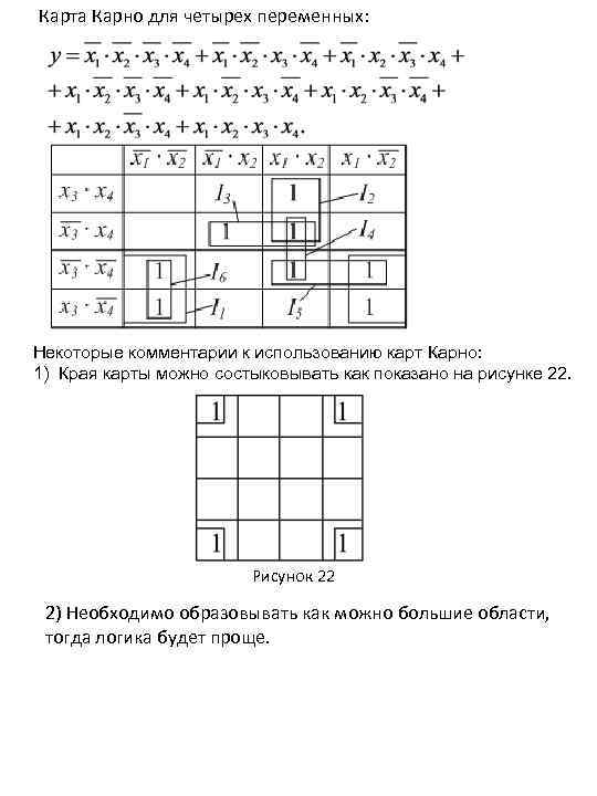 Карта карно как строить