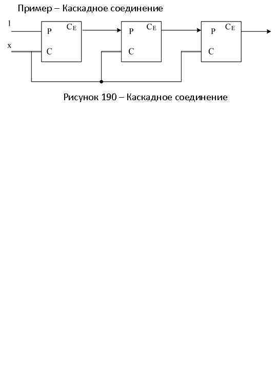 Пример – Каскадное соединение Рисунок 190 – Каскадное соединение 