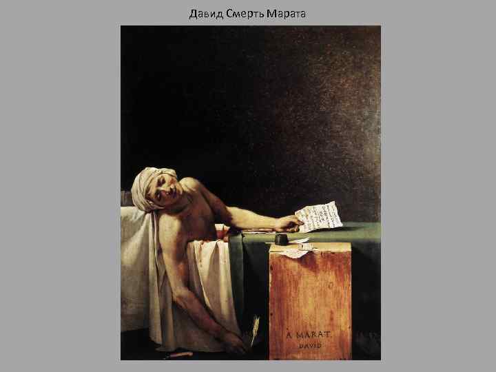 Давид Смерть Марата 