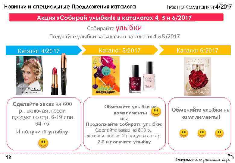 Новинки и специальные Предложения каталога Гид по Кампании 4/2017 Акция «Собирай улыбки!» в каталогах