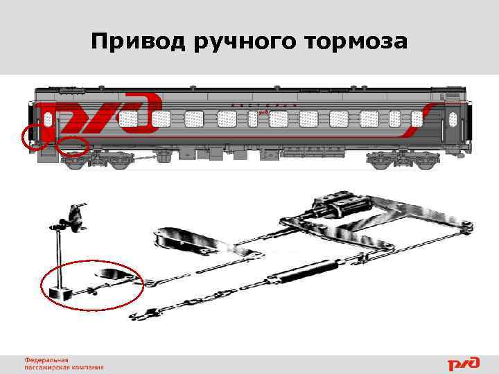 Привод ручного тормоза 