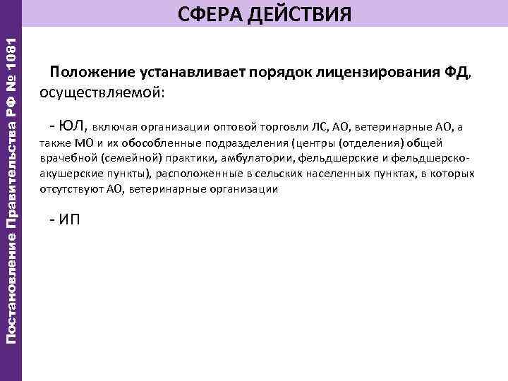 Действие положения. Кем устанавливаются порядок выдачи лицензии. Сфера действия постановления правительства. НПА общей сферы действия. Постановление 1081.