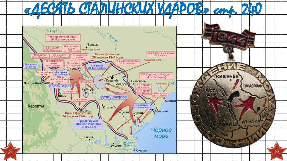  «ДЕСЯТЬ СТАЛИНСКИХ УДАРОВ» стр. 240 