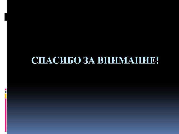 СПАСИБО ЗА ВНИМАНИЕ! 